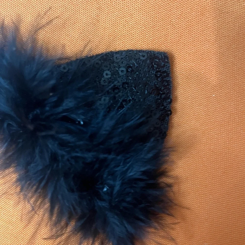 6/$25 nOir Jewelry Black Cat Ears Headband - Picture 10 of 11